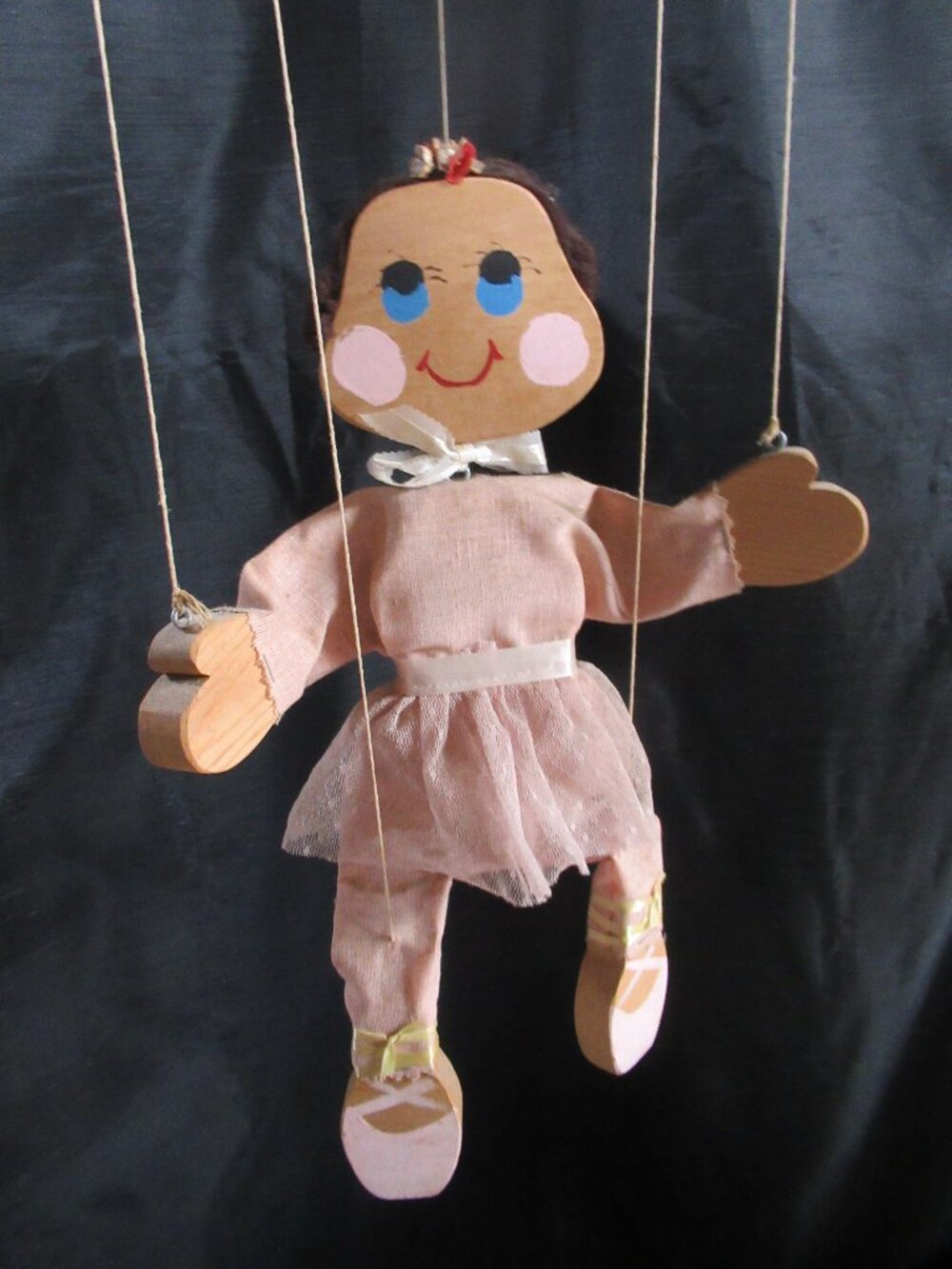 Vintage Ballerina Puppet Marionette